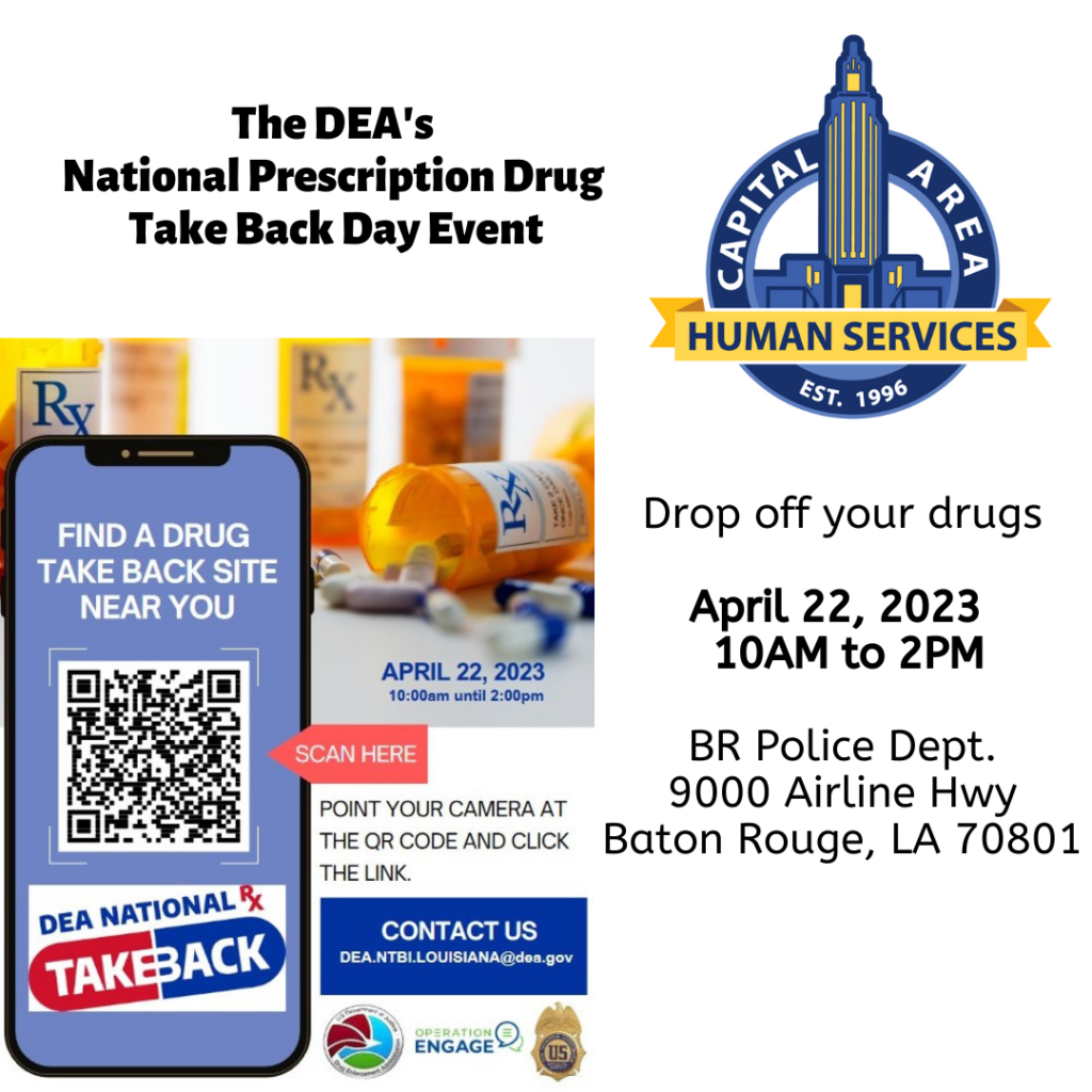 National Prescription Drug Take Back Day | Capital Area Human Services